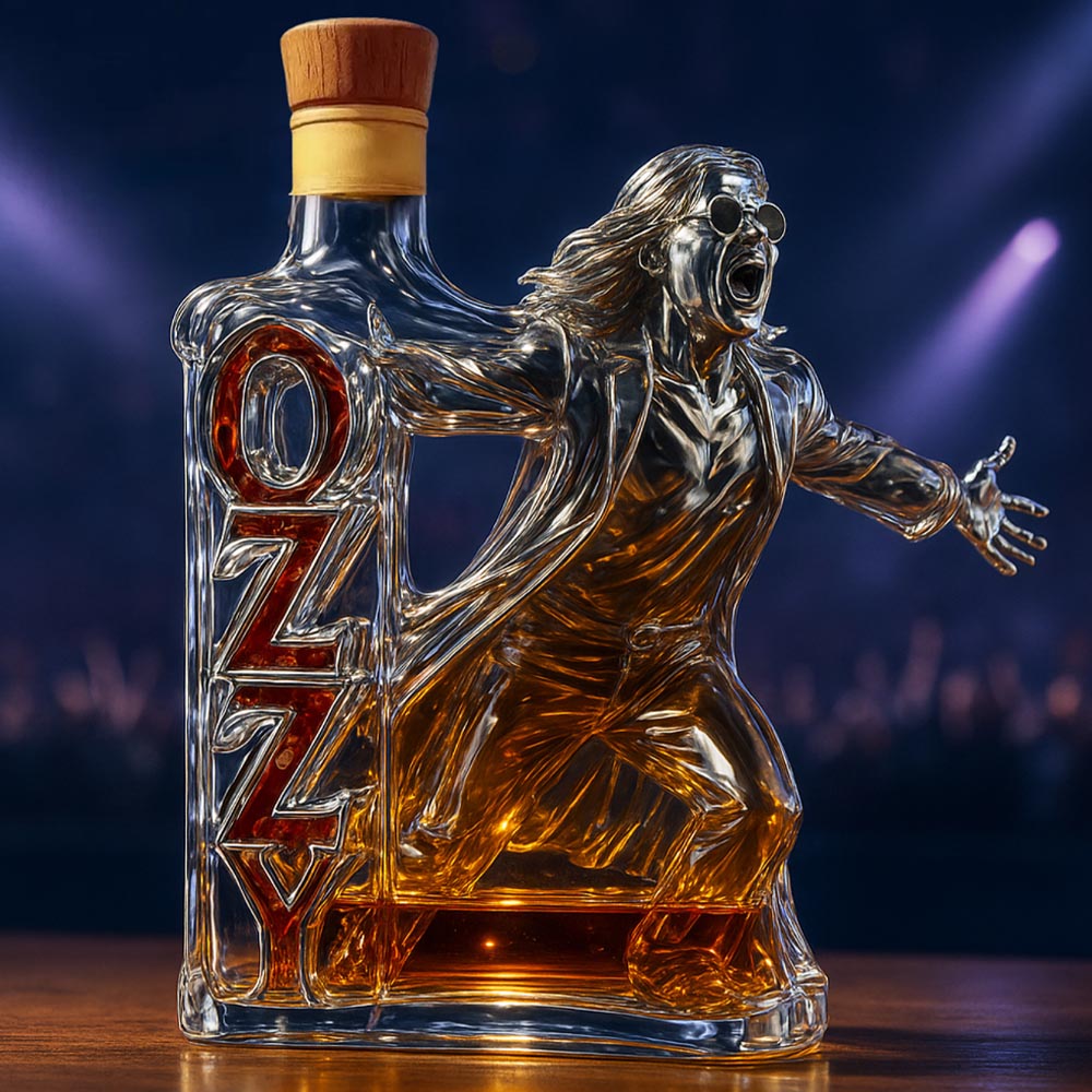 2025 🕯️ In Memory of the Prince of Darkness – Final Tour Tribute Whiskey Bottle