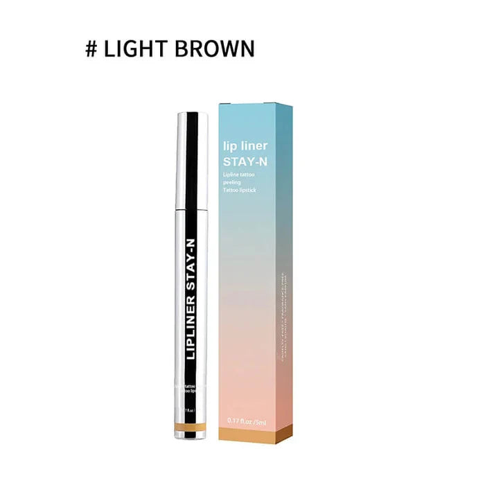 Peel-Off Lip Liner Stain - All Day & Night Lipliner with Hyaluronic Acid & Vitamin E - Long Lasting Formula
